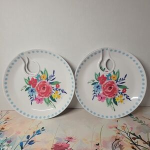 PIONEER Embossed Melamine Plate 4pk